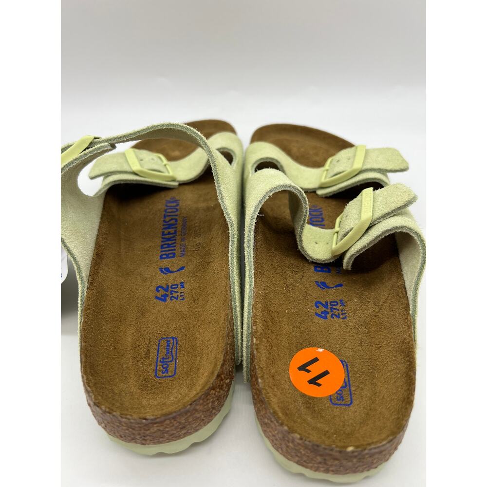 Birkenstock Arizona Soft Footbed Faded Lime Women's Size 11 New - Picture 7 of 16